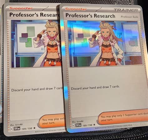 Scarlet Violet Professors Research Professor Sada Non Holo Misprint