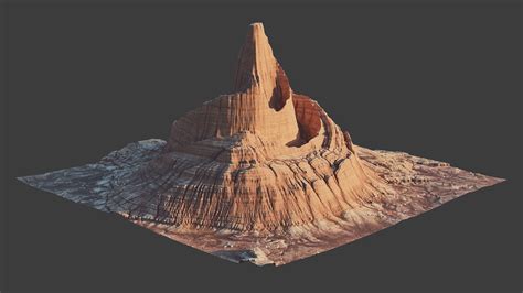 3D 8K Detailed Cliff Landscape TurboSquid 1811976