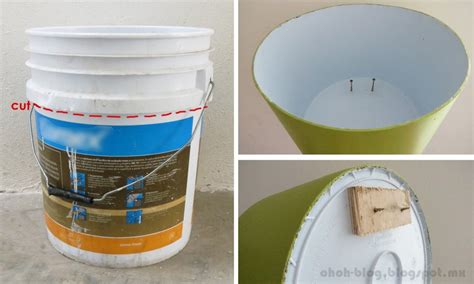 Diy Shelves Recycling Paint Bucket · How To Make A Wall Light · Home ...