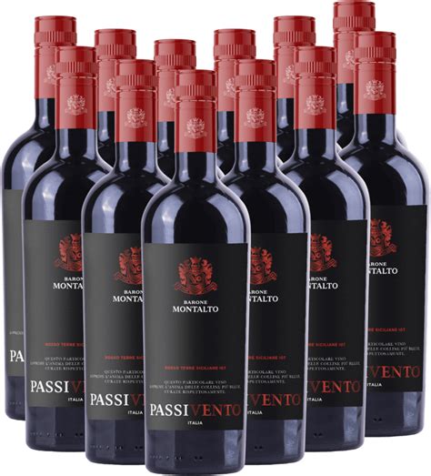 12er Vorteils Weinpaket Passivento Rosso Terre Siciliane Barone