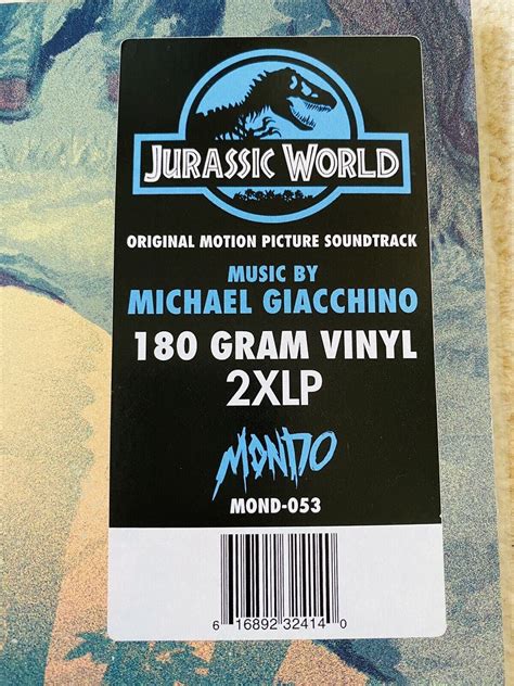 Jurassicworldbymichaelgiacchino28record2c201529 For Sale