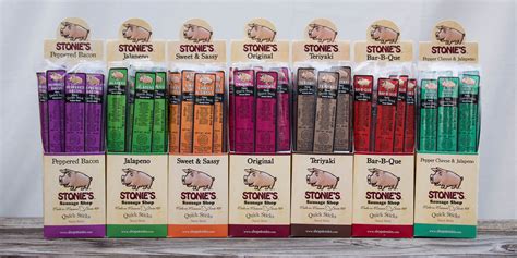 quick stick carton stonies sausage shop