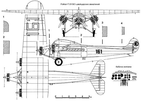 An Old Airplane Is Shown In Black And White With Measurements For The