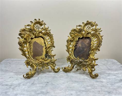 Proantic Pair Of Gilt Bronze Frames Napoleon III Period