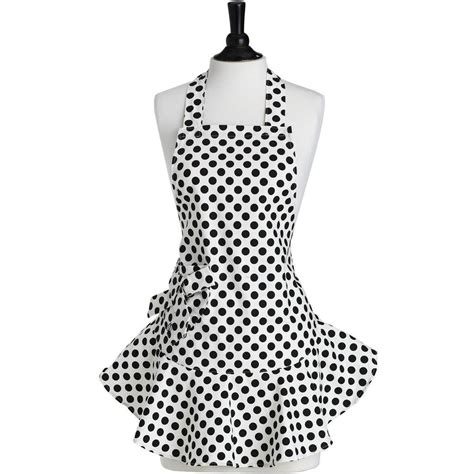 Cream And Black Polka Dot Josephine Apron In 2021 Polka Dot Aprons