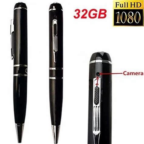 Black And Silver Spy Pen Camera Full Hd 1080p For Security Cmos At Rs