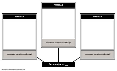 Spider Mapa De Caracteres Storyboard By Es Examples