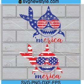 Edit Product Shark Svg Png Fourth Of July Svg American Flag Svg