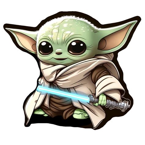 BABY YODA Sticker STAR WARS THE MANDALORIAN Car Truck Window Cute