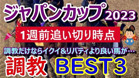 【ジャパンカップ2023】世界最強馬イクイノックスvs最強三冠牝馬リバティアイランドの対決 一週前追切時点での調教best3【調教診断