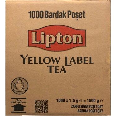 Lipton Yellow Label 2Gr 1000 Li Bardak Poşet Çay Lina Temizlik