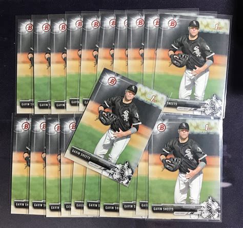 X Gavin Sheets Rc Bowman Draft Bd Rookie St Bowman Lot