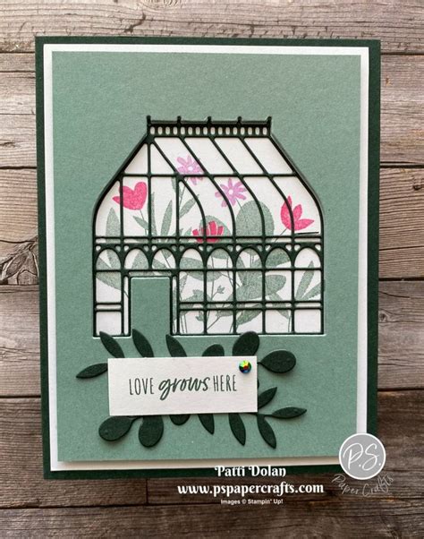 Pretty Garden Greenhouse Card — Ps Paper Crafts In 2022 Handmade Craft Cards Handmade Cards