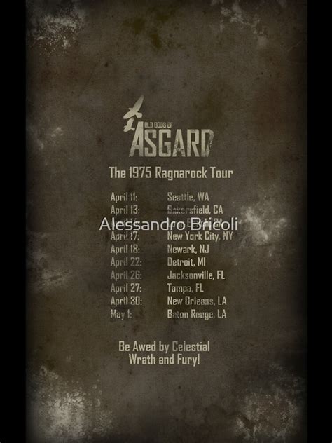 "Old Gods of Asgard: Ragnarock Tour Poster" iPhone Case for Sale by Torrechiara | Redbubble