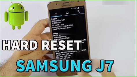 Como Formatear Samsung Galaxy J Resetear Samsung J Hard Reset