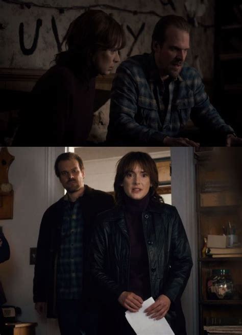 Jim Hopper And Joyce Byers From Stranger Things Stranger Things Tv