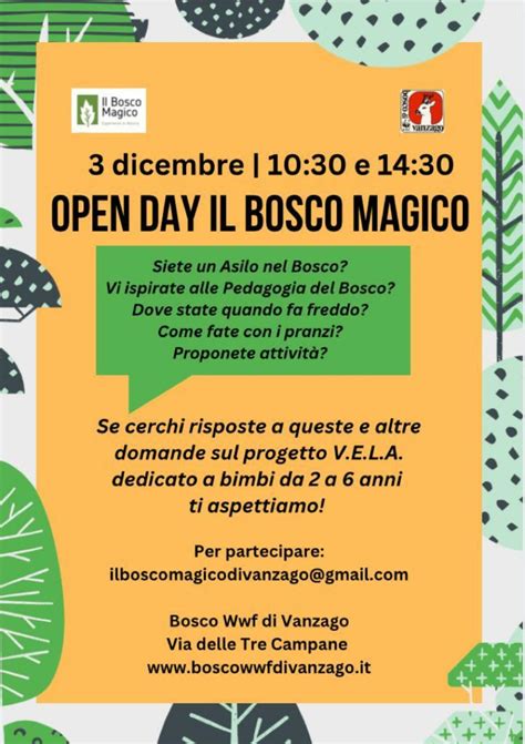 OPEN DAY IL BOSCO MAGICO Bosco WWF Di Vanzago