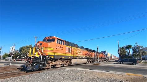 Dash 9 Bnsf Intermodal With Nice Horn Youtube