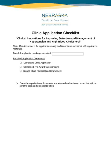 Clinic Application Document Dhhs Ne Doc Template Pdffiller