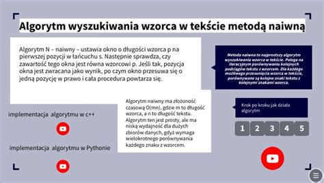 Algorytm wyszukiwania wzorca w tekście metodą naiwną