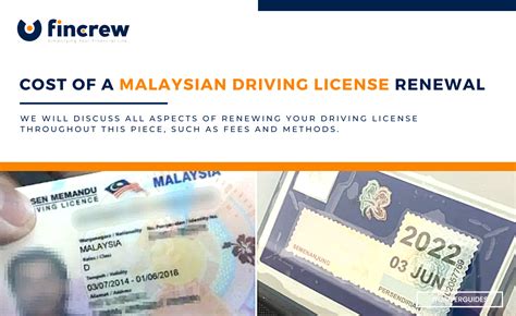 Cost Of A Malaysian Driving License Renewal