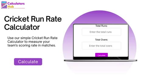 Cricket Run Rate Calculator Calculate Your Team S Scoring Rate