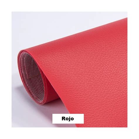 Parche Adhesivo Cuero Impermeable 30x20 Rojo Sofás Reparación Sodimac