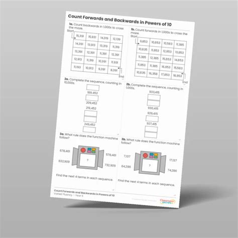 Count Forwards And Backwards In Powers Of 10 Discussion Problem Resource Classroom Secrets