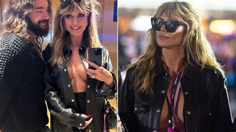 Heidi Klum 50 Goes Topless In Very Daring Outfit At F1 Grand Prix In