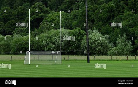 irish sport training ground  tall goal posts  gaelic football