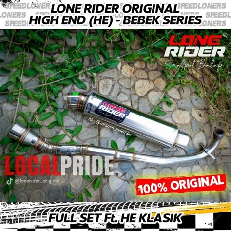 Jual LONE RIDER ORIGINAL Knalpot Lone Rider JUPITER Z SUPRA X 125