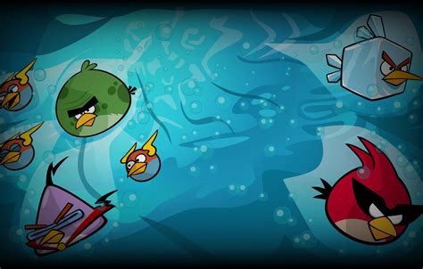 Обои вода птицы Angry Birds Angry Birds Space на телефон и рабочий