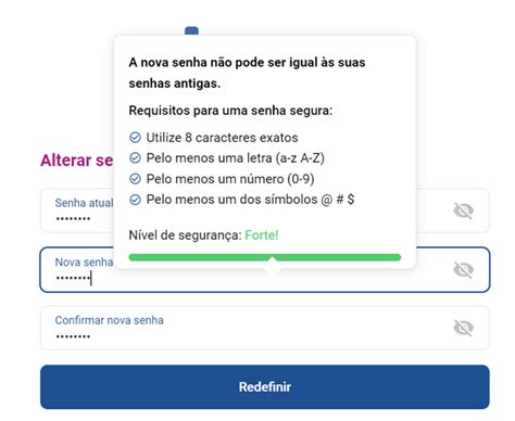 Redefinir Senha De Acesso Senha Expirou Ou Esqueci Minha Senha