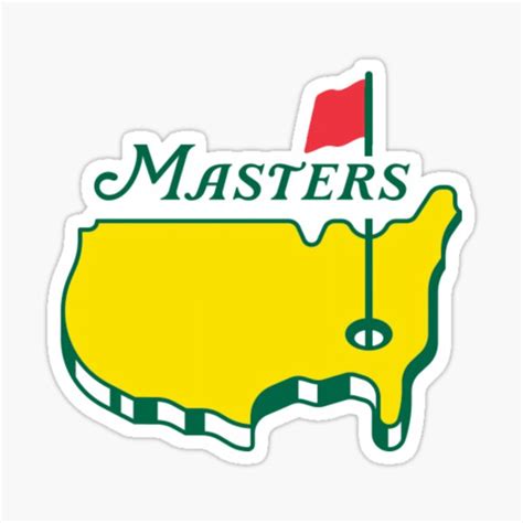 "Masters tournament " Sticker for Sale by Designarty | Redbubble