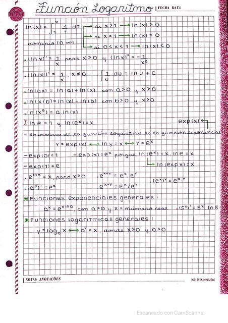 Funci N Logaritmo Y Exponencial Biotech Sg Sof A Gagliardi Udocz