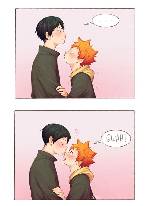 Pretty Setter Squad Silly Kagehina Kiss Haikyuu Anime Haikyuu