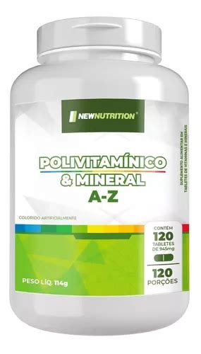 Polivitam Nico E Mineral A Z Tabletes New Nutrition Mercadolivre