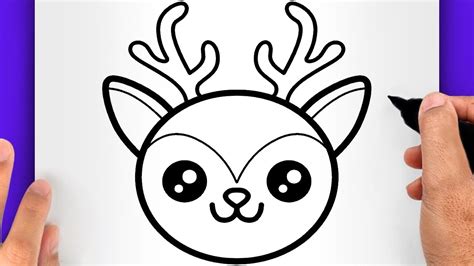 Trop Facile Dessin De Cerf Kawaii Dessins De No L Youtube