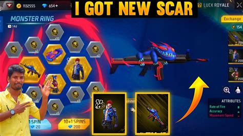 NEW MONSTER RING EVENT FREEFIRE FREEFIRE NEW SCAR SKIN FREEFIRE NEW