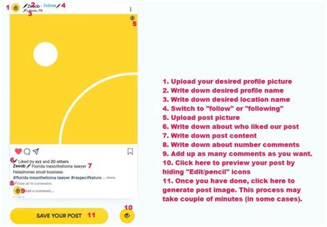 fake instagram post tutorial | Zeoob