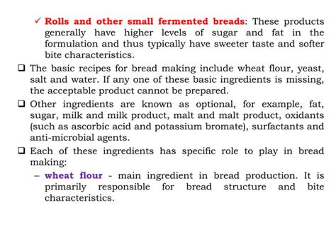 Bread Manufacturing Process