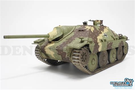 HETZER MID PRODUCTION GERMAN TANK DESTROYER PLASTIC MODEL KIT 1/48 TAMIYA - Denkit Hobbies