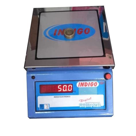 Indigo Stainless Steel 5kg Digital Table Top Weighing Scale For Home