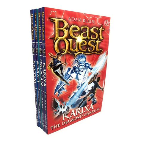 Beast Quest Series 18 Adam Blade 4 Books Collection Set Karixa Droga