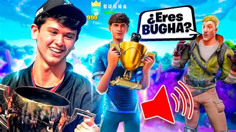 Me Hago Pasar Por BUGHA Con Su SKIN Y Su NOMBRE En Fortnite YouTube