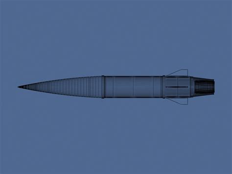 3D Hypersonic Projectile Max Model TurboSquid 2073448