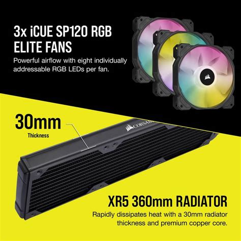 Corsair Hydro X Series Icue Xh303i Rgb Pro Custom Cooling Kit Black 水冷パーツ 水冷キット キット Oliospec