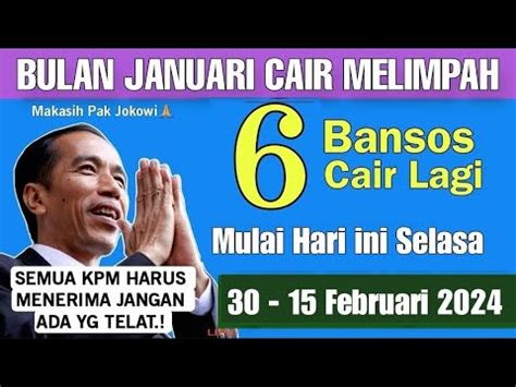 6 BANTUAN SOSIAL PEMERINTAH MULAI CAIR MERATA HARI INI SELASA 30 15