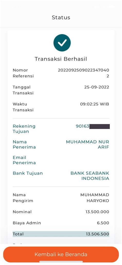 Transfer Dari BNI Ke SeaBank Saldo Pengirim Terpotong Tapi Uang Belum