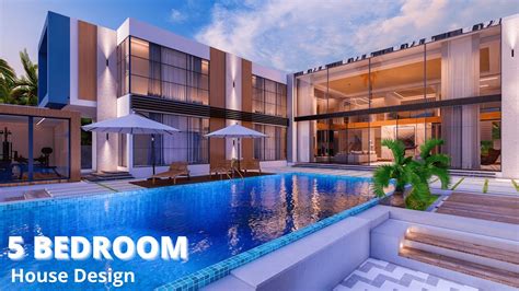 Modern House Design 5 Bedroom Villa With Floor Plan YouTube